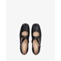 Andres Machado Karen-01 Leather Ballerina Black Andres Machado Karen-01 Leather Ballerina Black