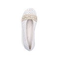 Rieker L3062-80 Anatomical Leather Ballerina White Rieker L3062-80 Anatomical Leather Ballerina White
