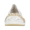 Rieker L3062-80 Anatomical Leather Ballerina White Rieker L3062-80 Anatomical Leather Ballerina White
