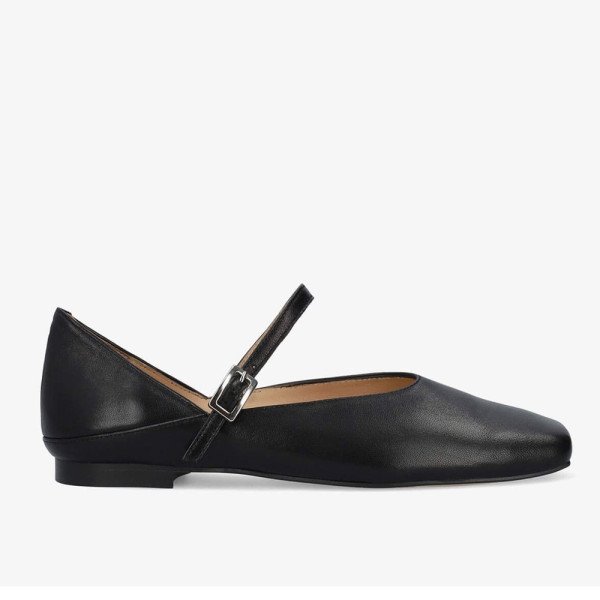 Andres Machado Lili-01 Leather Ballerina Black Andres Machado Lili-01 Leather Ballerina Black