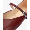 Andres Machado Lili-23 Leather Ballerina Bordeaux Andres Machado Lili-23 Leather Ballerina Bordeaux
