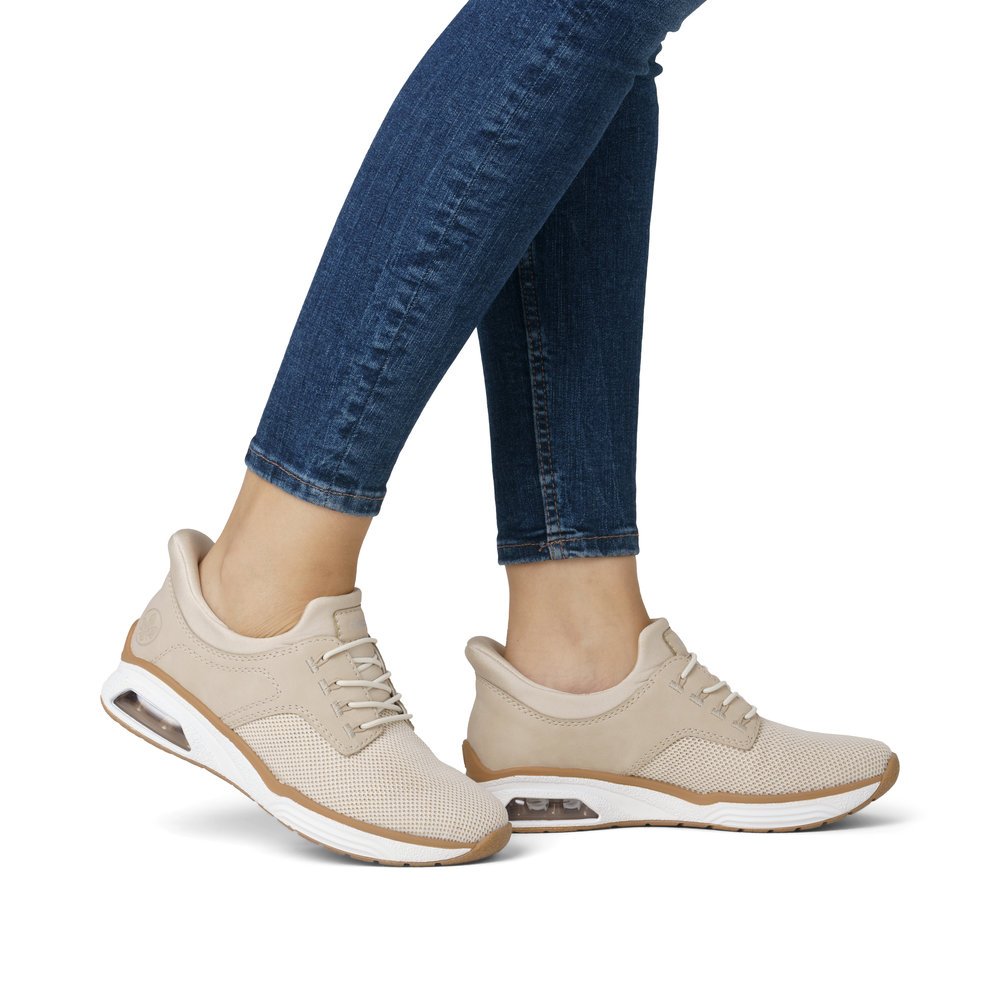 Rieker M5665-60 Ανατομικά Sneaker Μπεζ Rieker M5665-60 Ανατομικά Sneaker Μπεζ