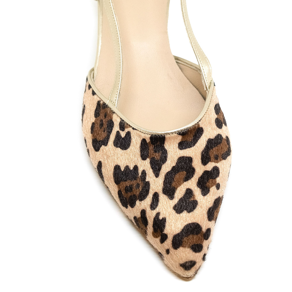 Bigshoes MX22136 Leather Pump Gold Leopard 5.5cm Bigshoes MX22136 Leather Pump Gold Leopard 5.5cm