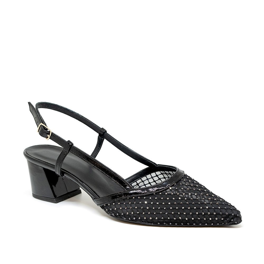 Bigshoes MX22137-01 Leather Pump Black 5.5cm Bigshoes MX22137-01 Leather Pump Black 5.5cm