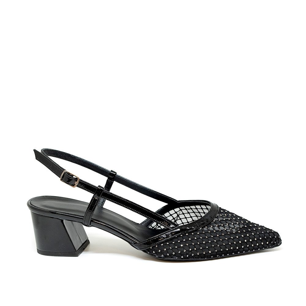 Bigshoes MX22137-01 Leather Pump Black 5.5cm Bigshoes MX22137-01 Leather Pump Black 5.5cm