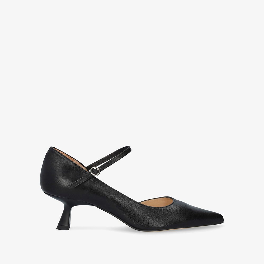 Andres Machado Mariola-01 Leather Heels Black 5,5cm