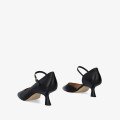 Andres Machado Mariola-01 Leather Heels Black 5,5cm