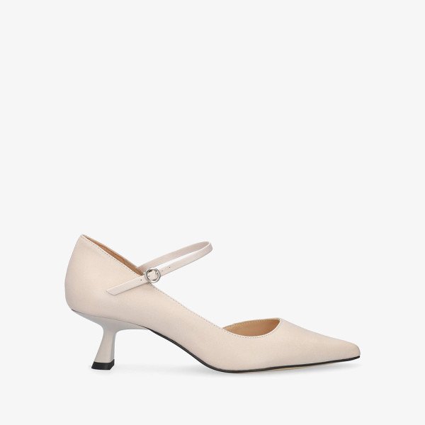 Andres Machado Mariola-02 Leather Heels White 5,5cm Andres Machado Mariola-02 Leather Heels White 5,5cm