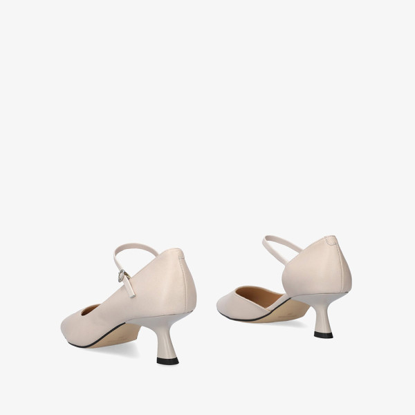 Andres Machado Mariola-02 Leather Heels White 5,5cm Andres Machado Mariola-02 Leather Heels White 5,5cm