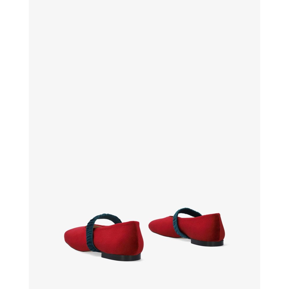 Andres Machado Matilda-14 Leather Ballerina Red Andres Machado Matilda-14 Leather Ballerina Red