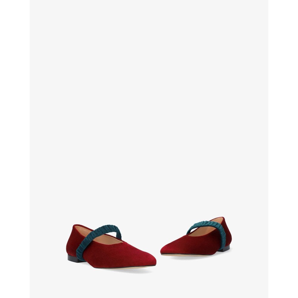 Andres Machado Matilda-14 Leather Ballerina Red Andres Machado Matilda-14 Leather Ballerina Red