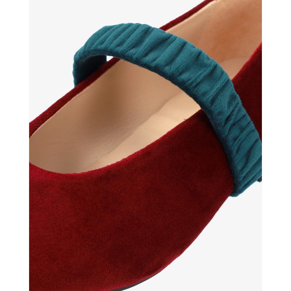 Andres Machado Matilda-14 Leather Ballerina Red Andres Machado Matilda-14 Leather Ballerina Red