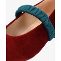 Andres Machado Matilda-14 Leather Ballerina Red Andres Machado Matilda-14 Leather Ballerina Red