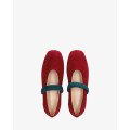 Andres Machado Matilda-14 Leather Ballerina Red Andres Machado Matilda-14 Leather Ballerina Red