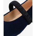 Andres Machado Matilda-18 Leather Ballerina Blue Andres Machado Matilda-18 Leather Ballerina Blue