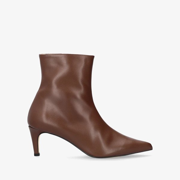 Andres Machado Melinda-05 Leather Ankle Boots Brown 6cm Andres Machado Melinda-05 Leather Ankle Boots Brown 6cm