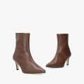 Andres Machado Melinda-05 Leather Ankle Boots Brown 6cm Andres Machado Melinda-05 Leather Ankle Boots Brown 6cm