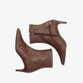 Andres Machado Melinda-05 Leather Ankle Boots Brown 6cm Andres Machado Melinda-05 Leather Ankle Boots Brown 6cm