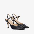 Andres Machado Odile-01 Leather Heels Black 8,5cm Andres Machado Odile-01 Leather Heels Black 8,5cm