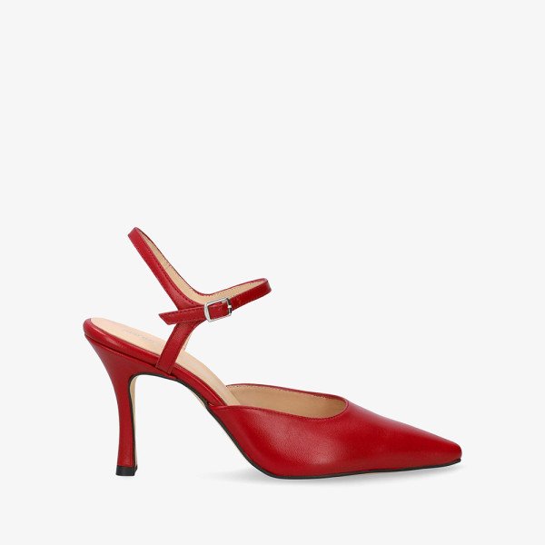 Andres Machado Odile-14 Leather Heels Red 8,5cm Andres Machado Odile-14 Leather Heels Red 8,5cm