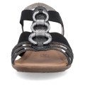 Remonte R3605-45 Anatomical Leather Sandal Black 3.5cm