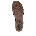 Remonte R3605-45 Anatomical Leather Sandal Black 3.5cm