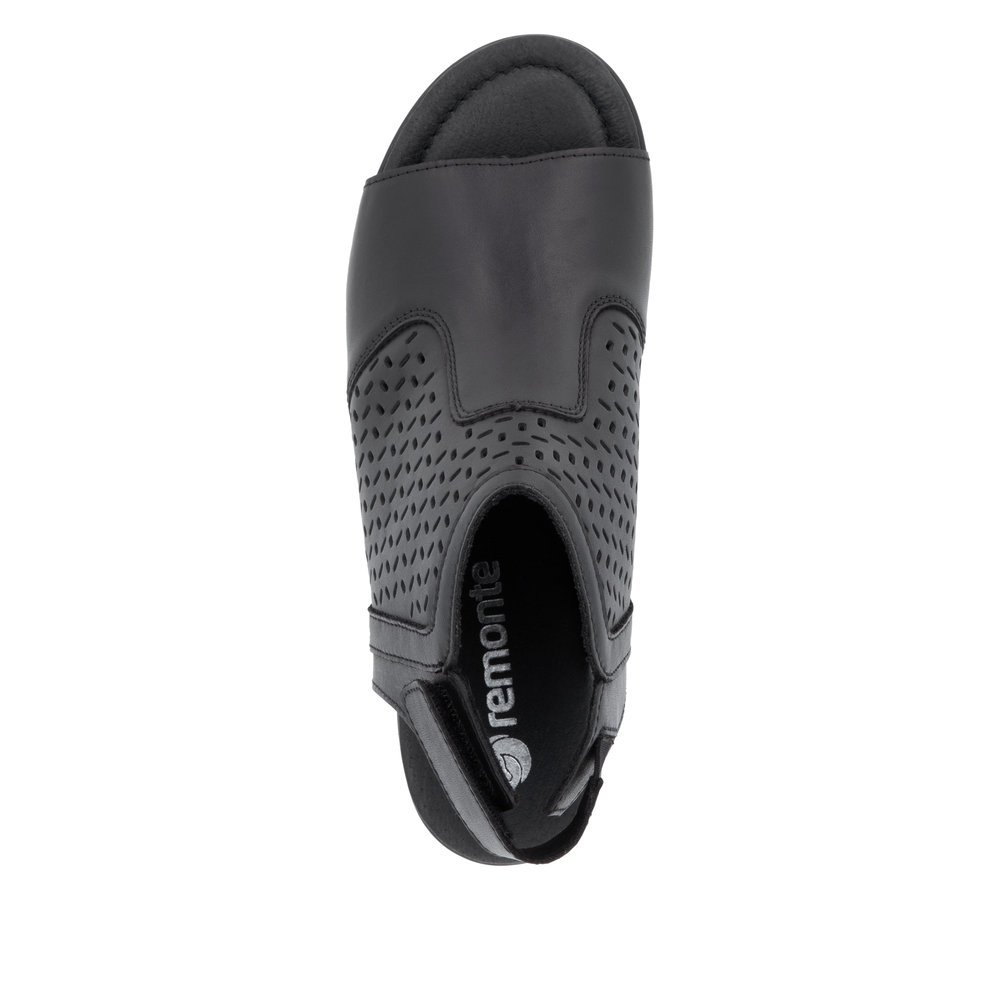 Remonte R8769-00 Anatomical Leather Sandal Black 5cm Remonte R8769-00 Anatomical Leather Sandal Black 5cm