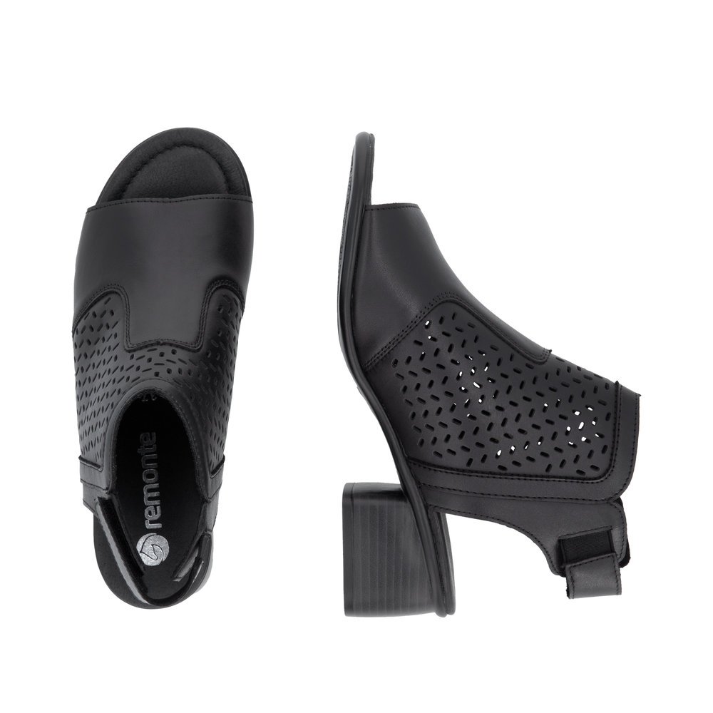 Remonte R8769-00 Anatomical Leather Sandal Black 5cm Remonte R8769-00 Anatomical Leather Sandal Black 5cm