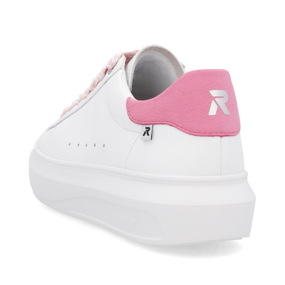 Rieker W1201-82 Anatomical Sneaker White Pink Rieker W1201-82 Anatomical Sneaker White Pink