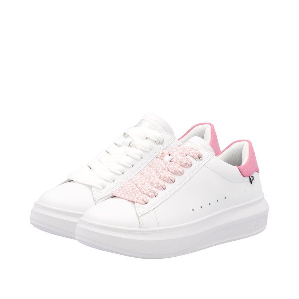 Rieker W1201-82 Ανατομικά Sneaker Λευκό Ροζ Rieker W1201-82 Ανατομικά Sneaker Λευκό Ροζ