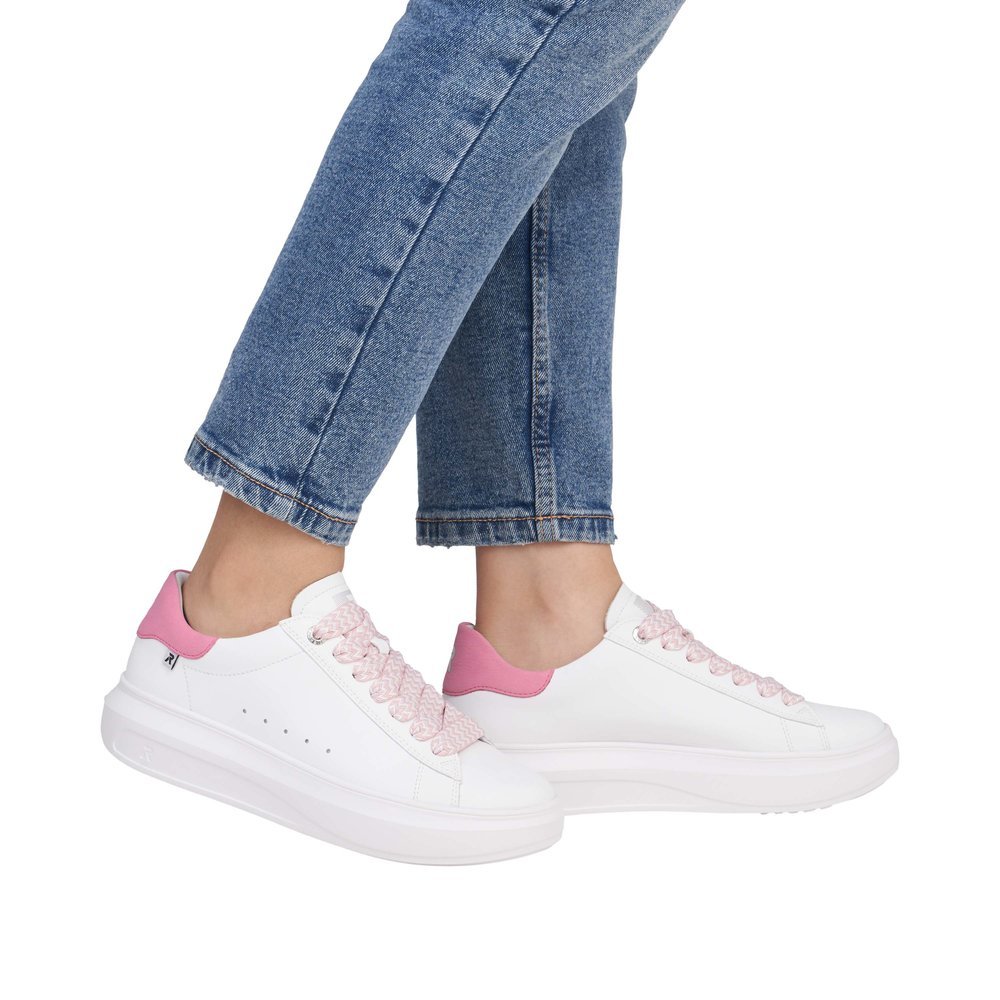 Rieker W1201-82 Anatomical Sneaker White Pink Rieker W1201-82 Anatomical Sneaker White Pink