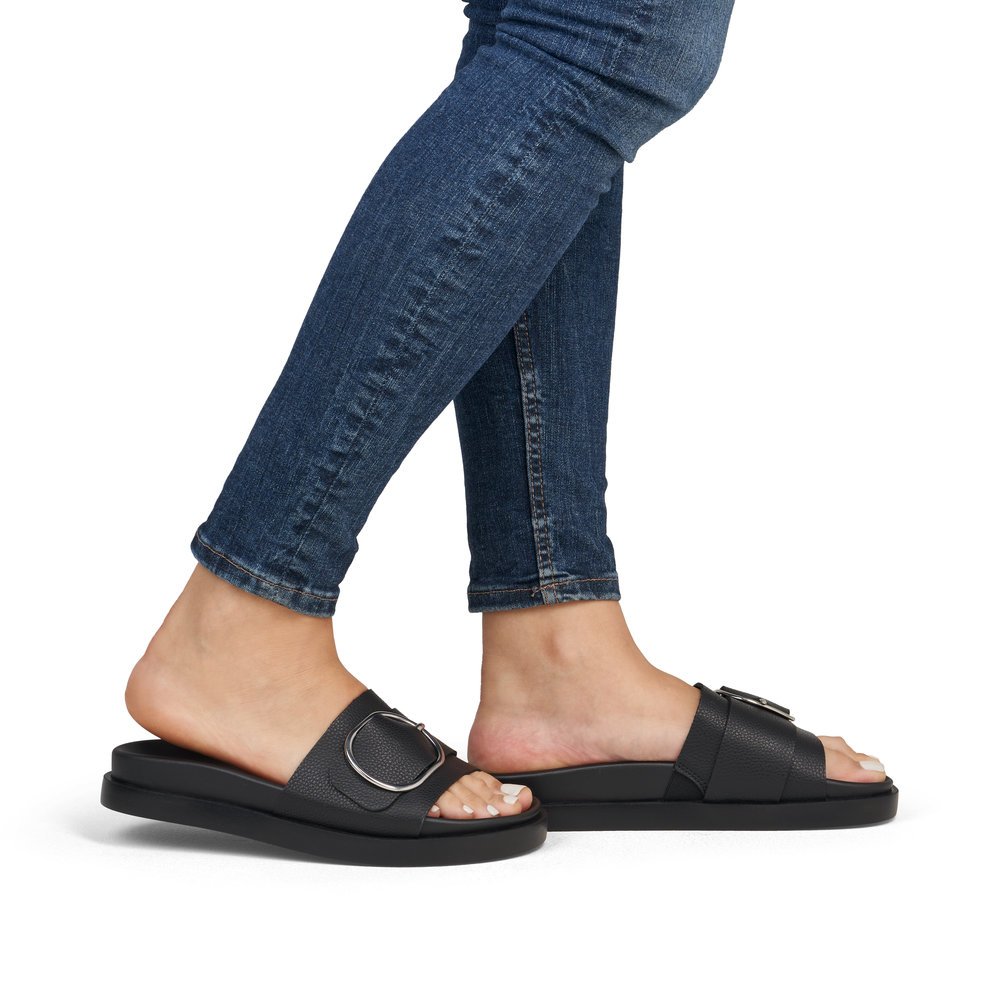 Rieker W1453-00 Anatomical Sandal Black 3cm Rieker W1453-00 Anatomical Sandal Black 3cm