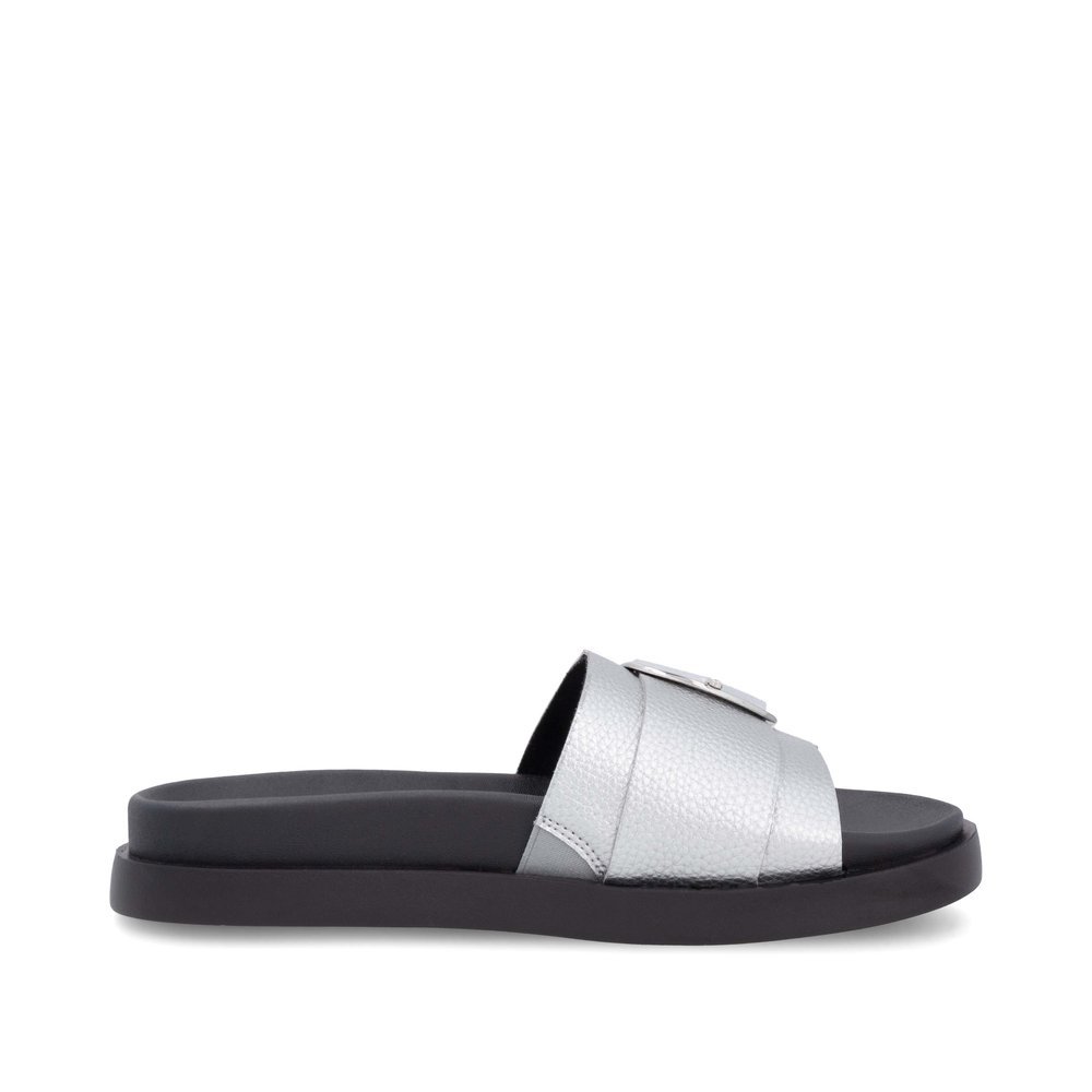 Rieker W1453-90 Anatomical Sandal Silver 3cm Rieker W1453-90 Anatomical Sandal Silver 3cm