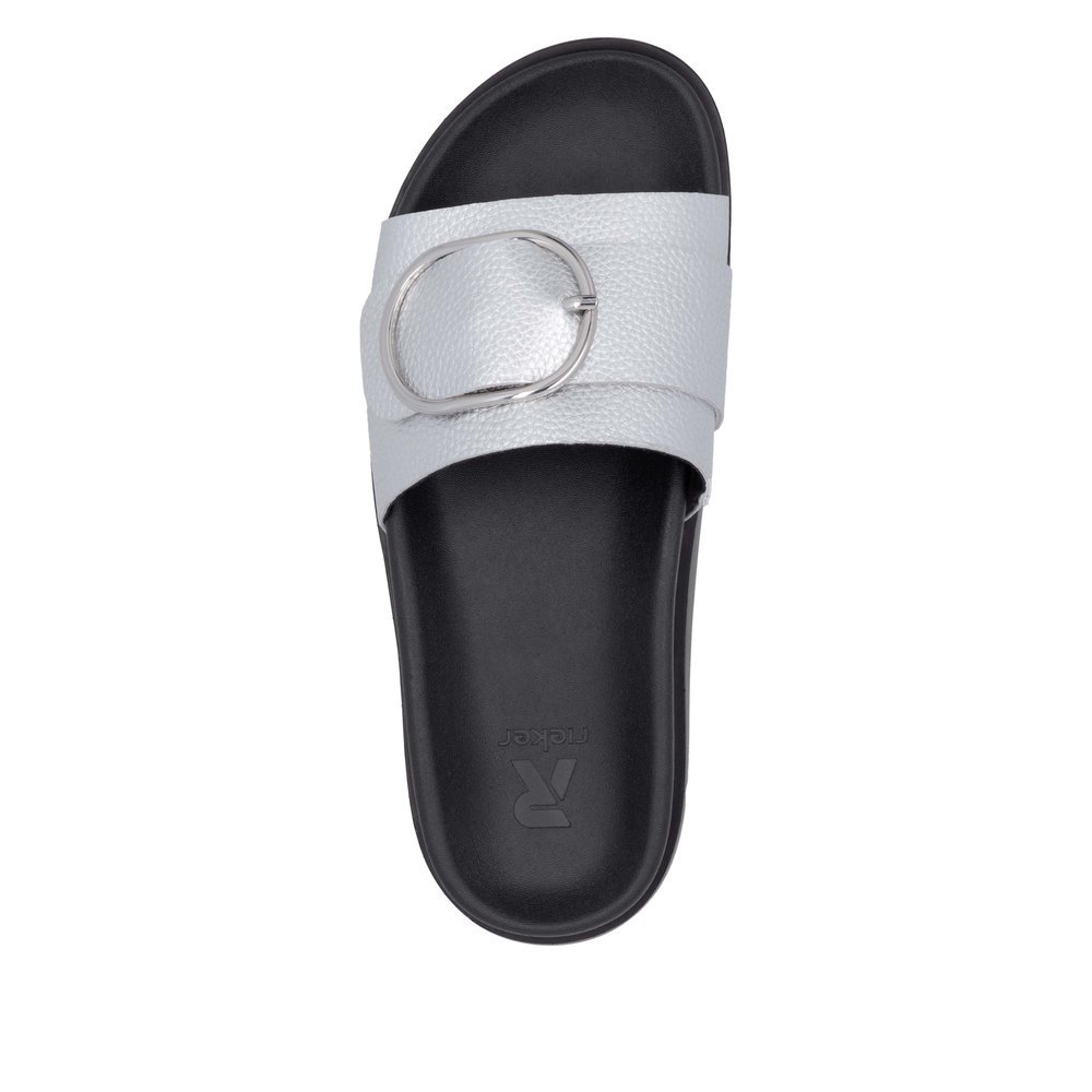 Rieker W1453-90 Anatomical Sandal Silver 3cm Rieker W1453-90 Anatomical Sandal Silver 3cm