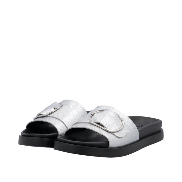 Rieker W1453-90 Anatomical Sandal Silver 3cm Rieker W1453-90 Anatomical Sandal Silver 3cm