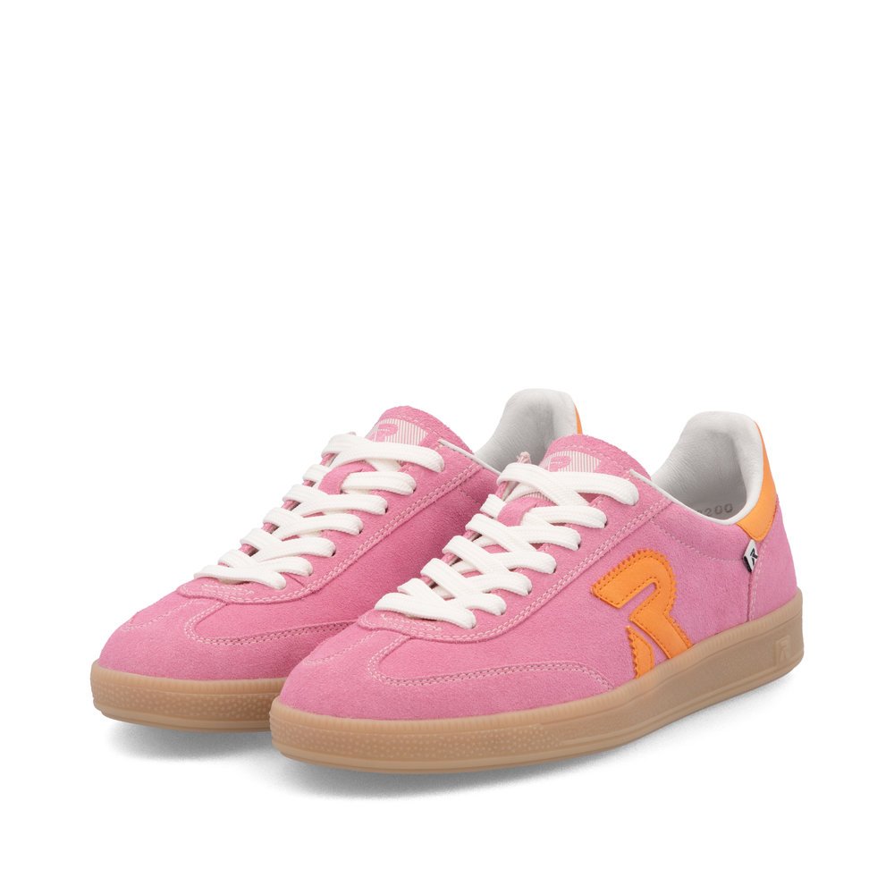 Rieker W2200-31 Ανατομικά Δερμάτινα Sneaker Ροζ Rieker W2200-31 Ανατομικά Δερμάτινα Sneaker Ροζ