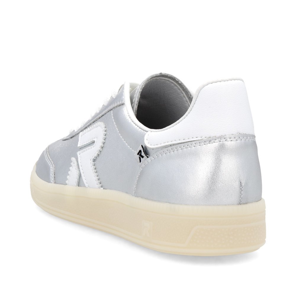 Rieker W2200-90 Ανατομικά Δερμάτινα Sneaker Ασημί Rieker W2200-90 Ανατομικά Δερμάτινα Sneaker Ασημί