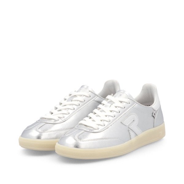 Rieker W2200-90 Anatomical Leather Sneaker Silver Rieker W2200-90 Anatomical Leather Sneaker Silver