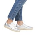 Rieker W2200-90 Ανατομικά Δερμάτινα Sneaker Ασημί Rieker W2200-90 Ανατομικά Δερμάτινα Sneaker Ασημί