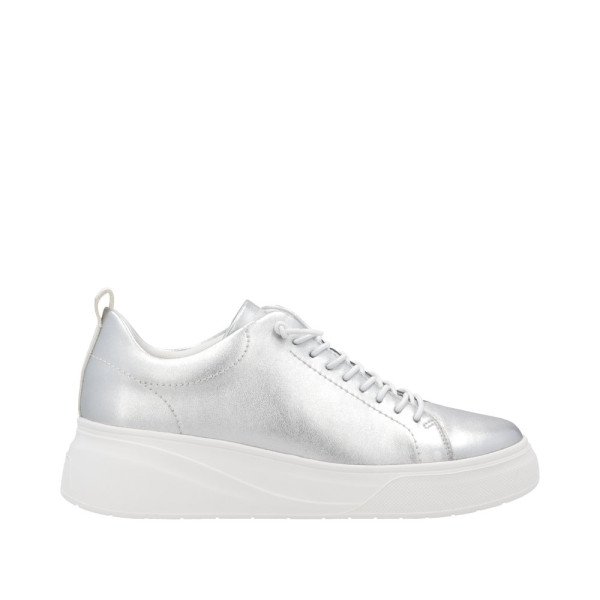 Rieker W2301-90 Anatomical Leather Sneaker Silver Rieker W2301-90 Anatomical Leather Sneaker Silver