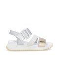 Rieker W2950-90 Anatomical Leather Sandal Silver Gold 3.5cm Rieker W2950-90 Anatomical Leather Sandal Silver Gold 3.5cm