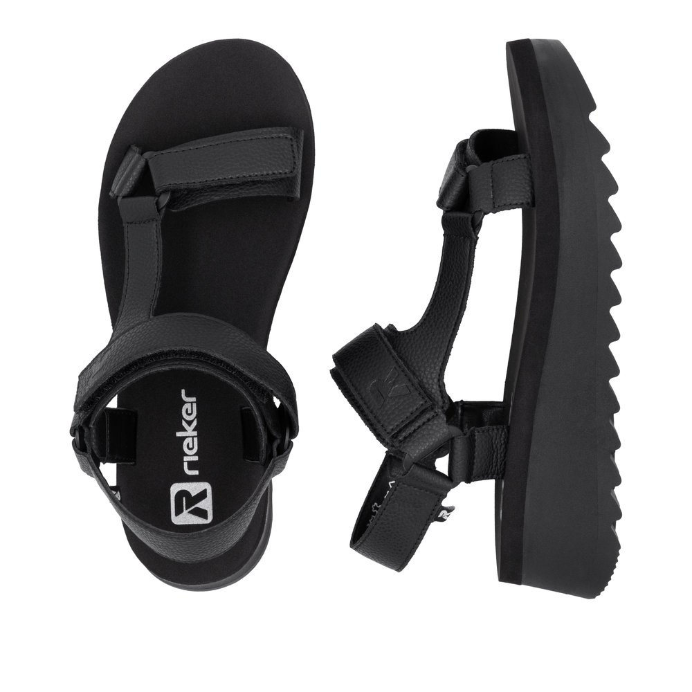 Rieker W3051-00 Anatomic Sandal Black 3.5cm Rieker W3051-00 Anatomic Sandal Black 3.5cm