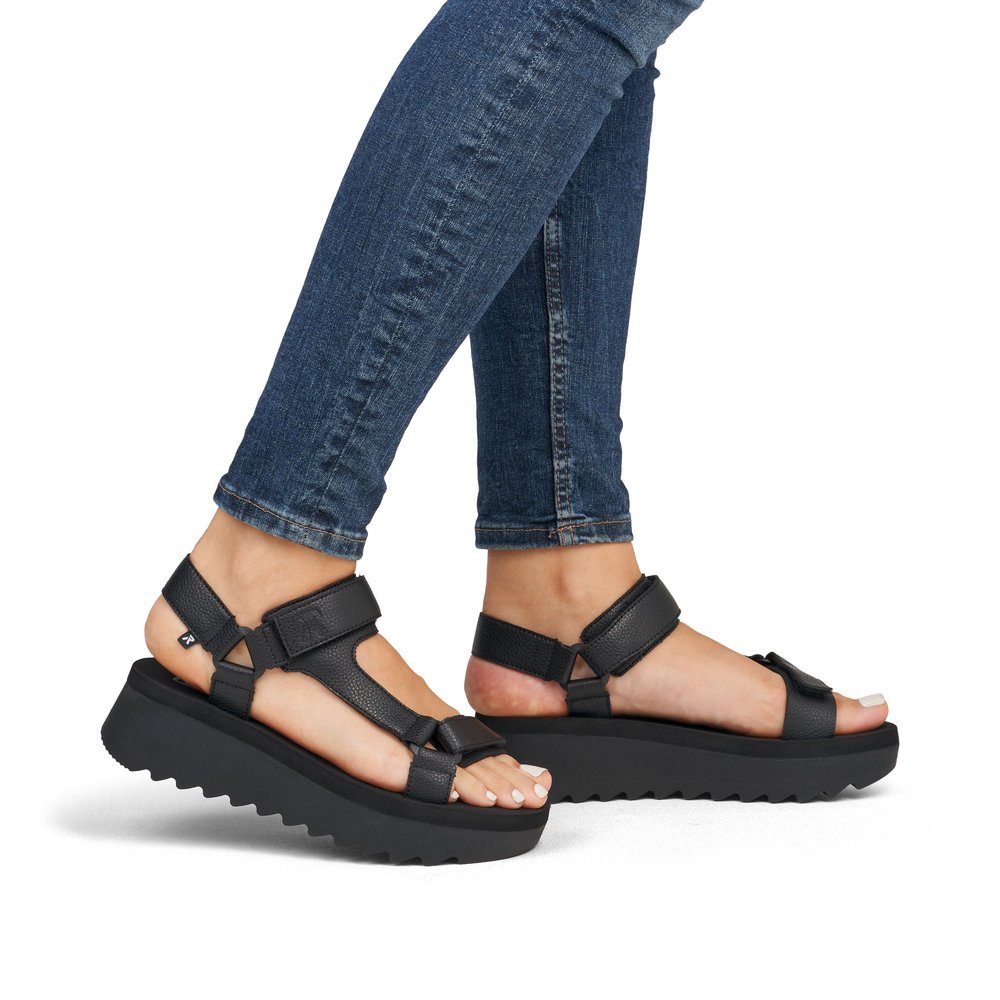Rieker W3051-00 Anatomic Sandal Black 3.5cm Rieker W3051-00 Anatomic Sandal Black 3.5cm