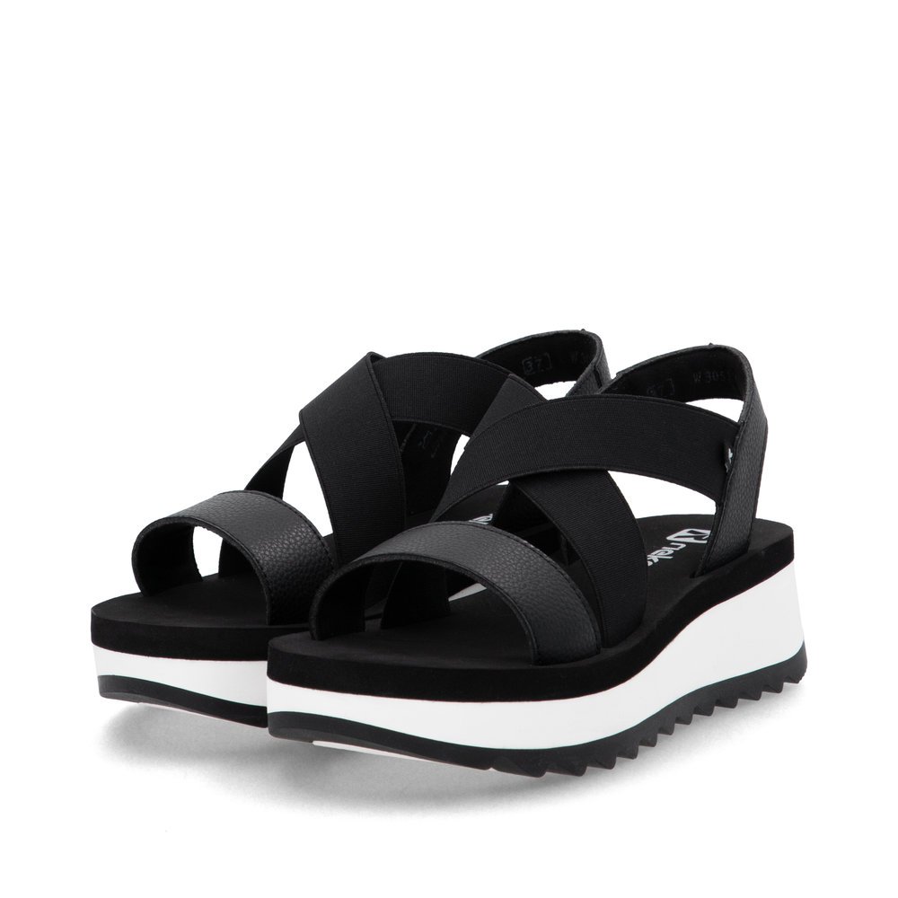 Rieker W3053-00 Anatomic Sandal Black 3.5cm Rieker W3053-00 Anatomic Sandal Black 3.5cm
