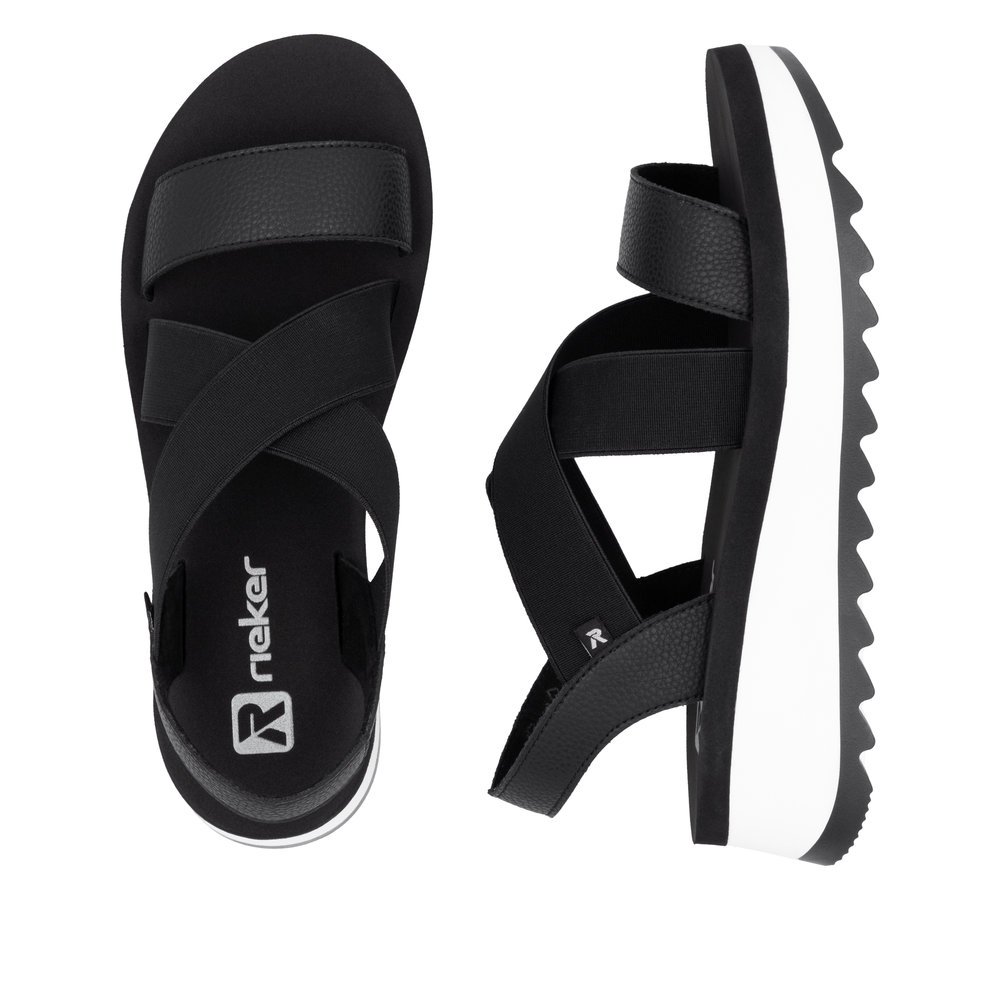 Rieker W3053-00 Anatomic Sandal Black 3.5cm Rieker W3053-00 Anatomic Sandal Black 3.5cm