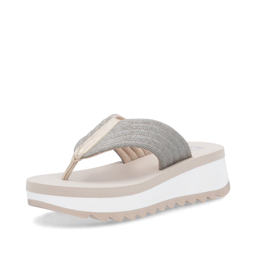 Rieker W3054-60 Anatomic Sandal Beige Gray 3.5cm Rieker W3054-60 Anatomic Sandal Beige Gray 3.5cm