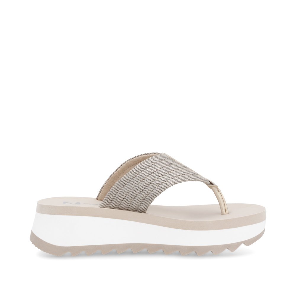 Rieker W3054-60 Anatomic Sandal Beige Gray 3.5cm Rieker W3054-60 Anatomic Sandal Beige Gray 3.5cm