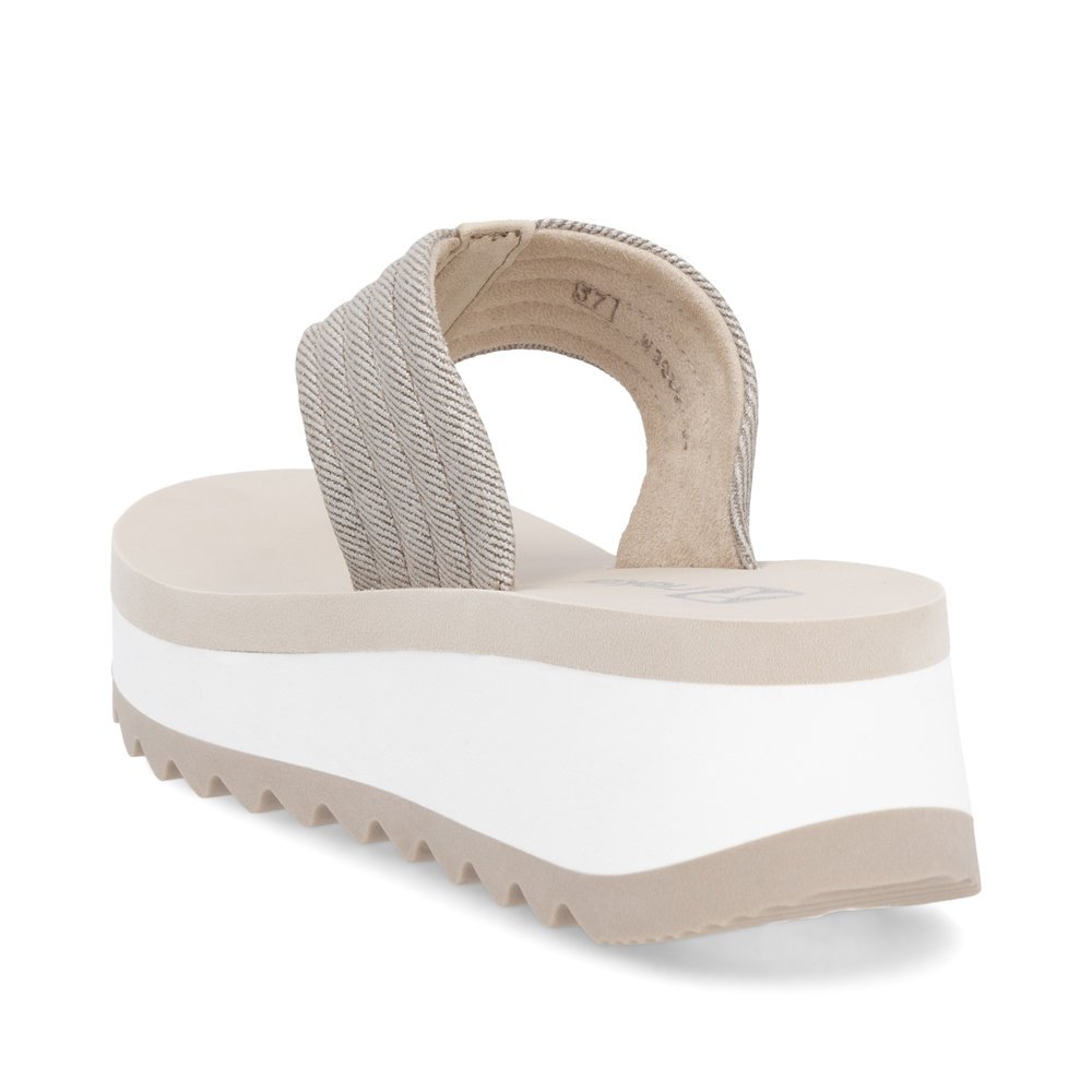 Rieker W3054-60 Anatomic Sandal Beige Gray 3.5cm Rieker W3054-60 Anatomic Sandal Beige Gray 3.5cm