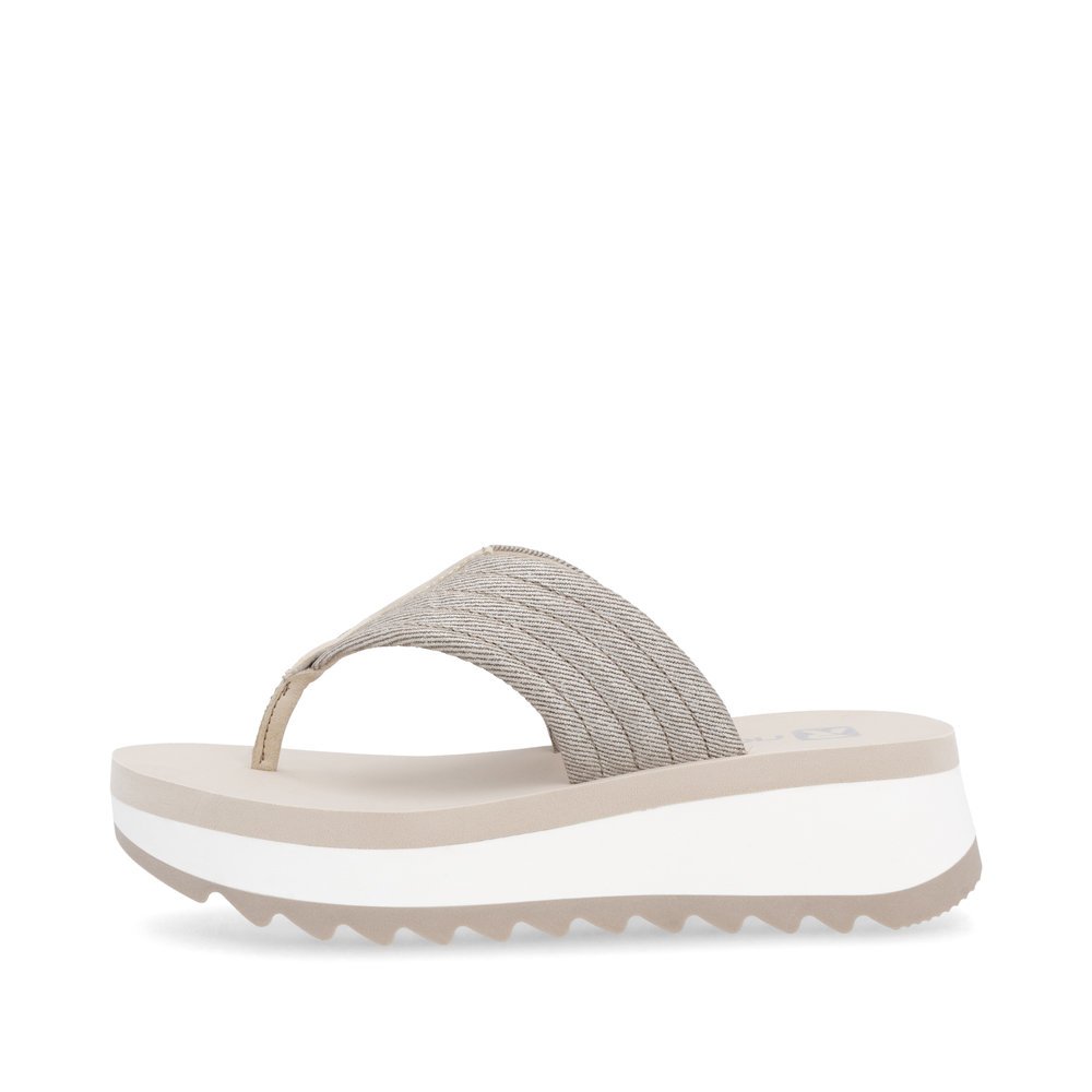Rieker W3054-60 Anatomic Sandal Beige Gray 3.5cm Rieker W3054-60 Anatomic Sandal Beige Gray 3.5cm