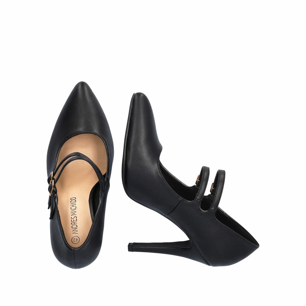 Andres Machado 6046-01 Heel Black 10cm